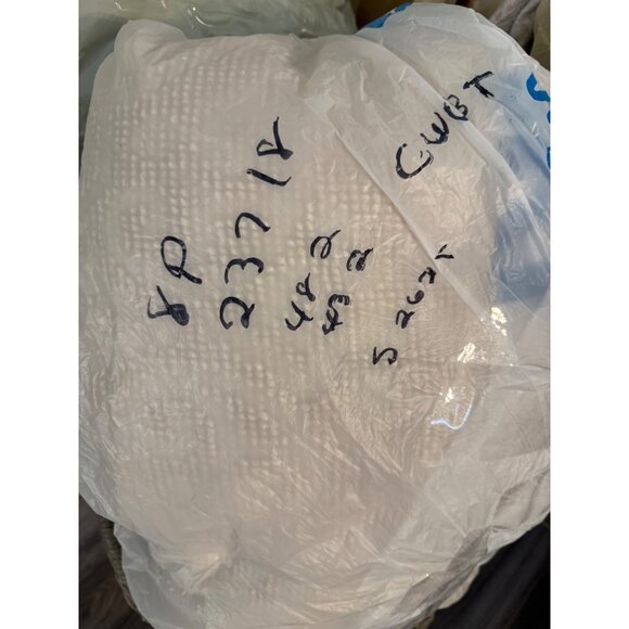 Vtg Bates George Washingtons Choice ?Double cream Hobnail Chenille Bedspread - Picture 5 of 5